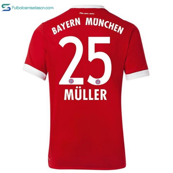 Camiseta Bayern Munich 1ª Muller 2017/18